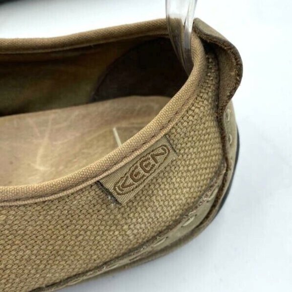 Keen 10 Brown Shitake Tan Canvas Lace Up Shoes Hiking Outdoors Womens - Picture 4 of 9